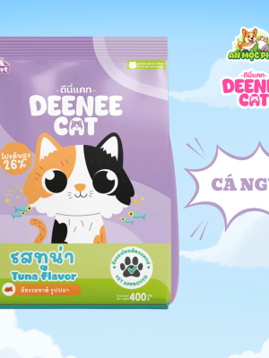 HẠT THỨC ĂN DINH DƯỠNG CHO MÈO DEENEE CAT VỊ CÁ NGỪ - 400GR